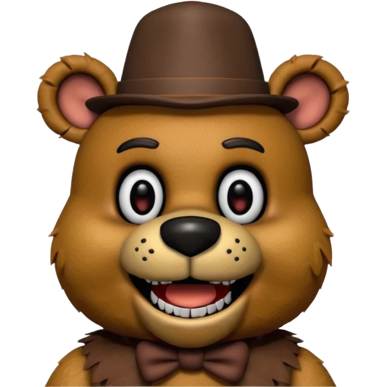 Freddy Fazbear (small hat) from Five Nights At Freddy's Movie emoji