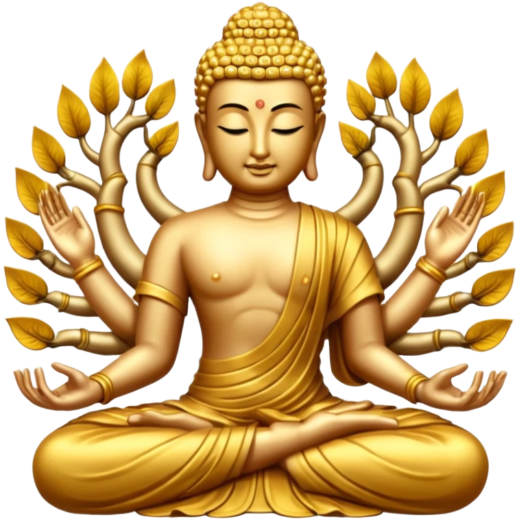 buda with a thousand arms emoji
