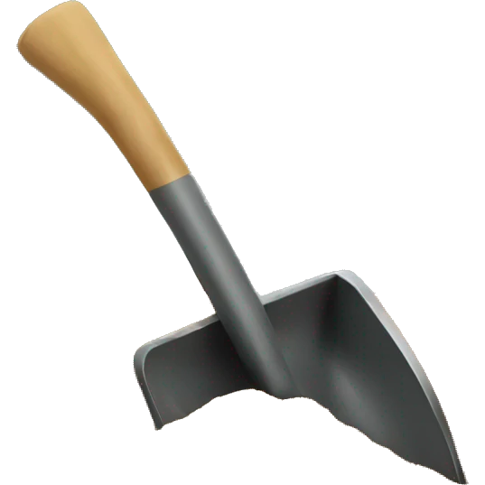 shovel digging for gold emoji