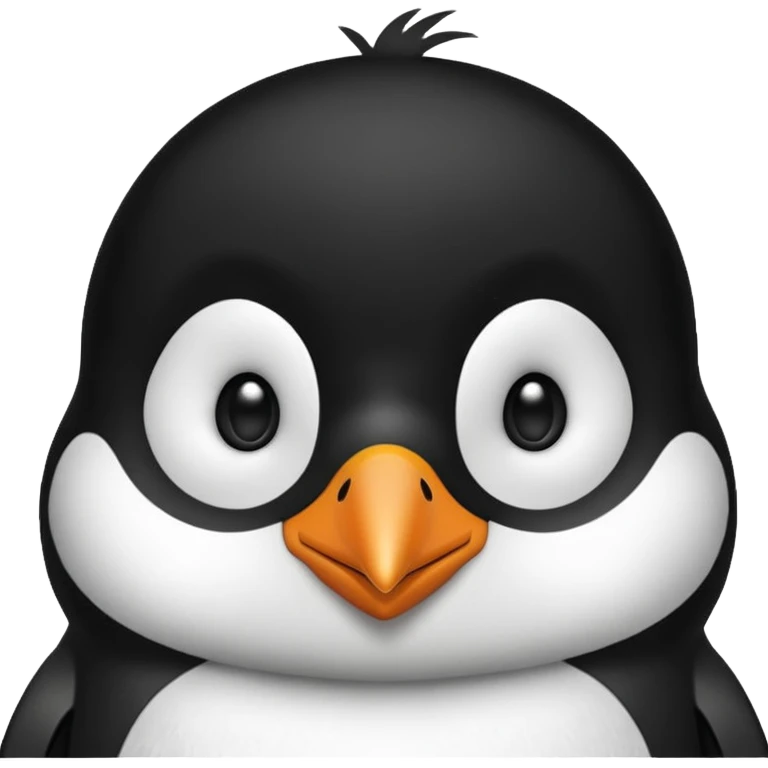 a penguin cute face emoji