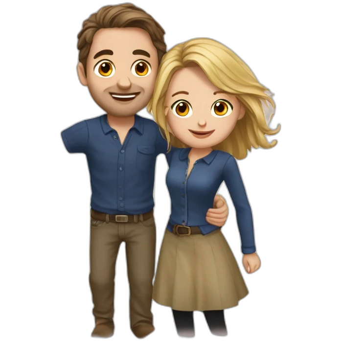Nicolas et amandine les meilleurs amis emoji