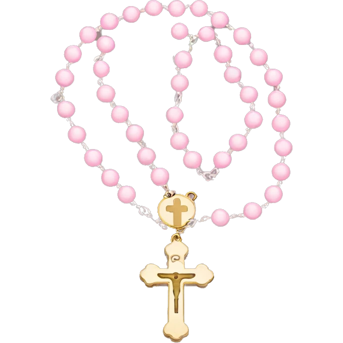 Light pink rosary emoji