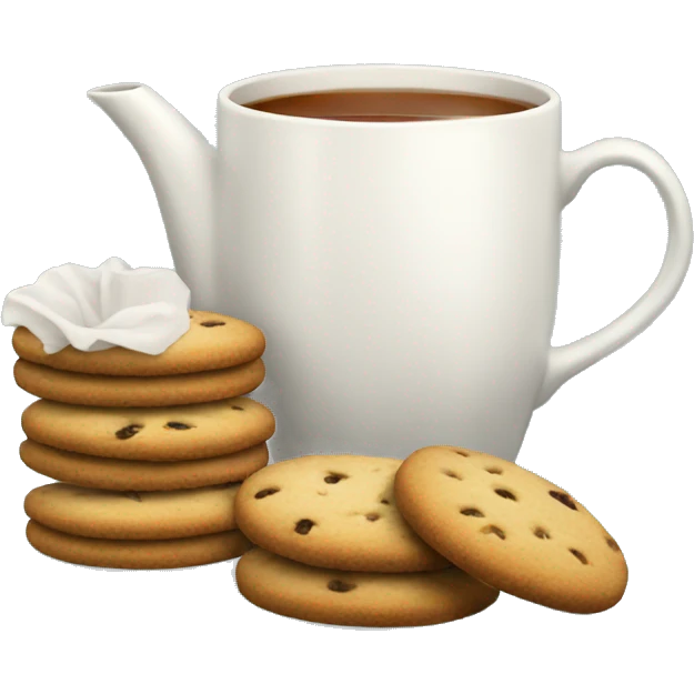tea with cookies emoji