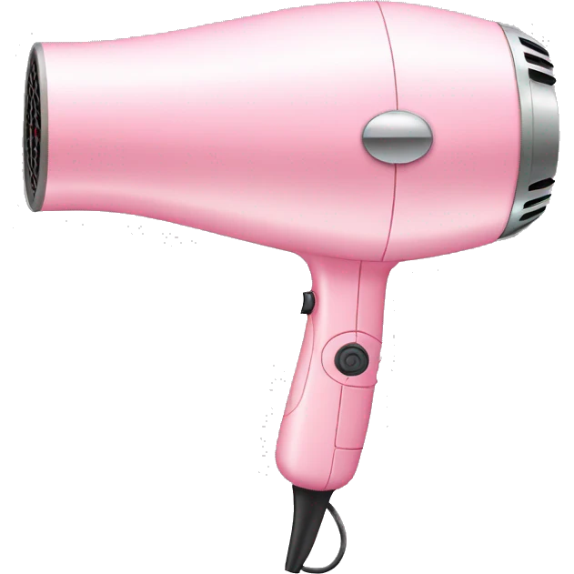 pastel pink hair dryer emoji