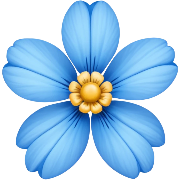 Blue flower emoji