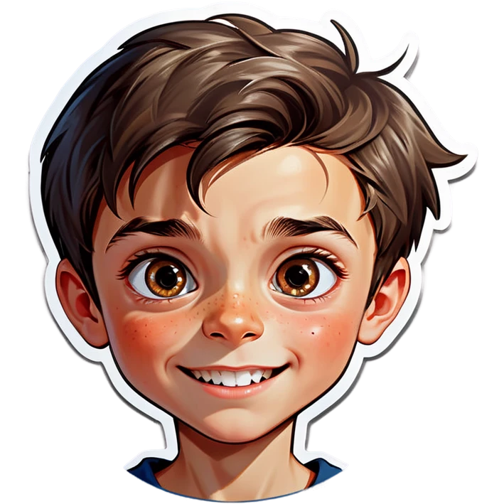 realistic portrait of a boy emoji