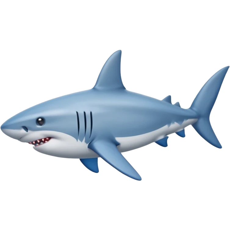 ￼ a shark with blue shoes and three legs emoji