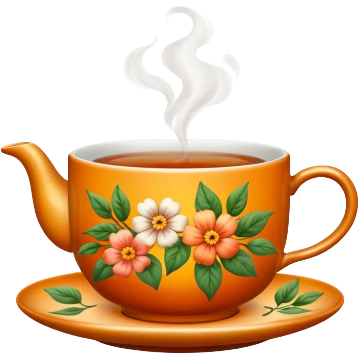 Vacation tea cup emoji