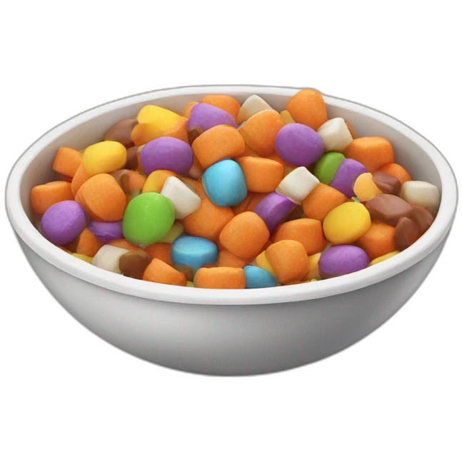 Bowl of Halloween candy emoji