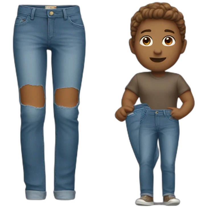 wearing jeans emoji