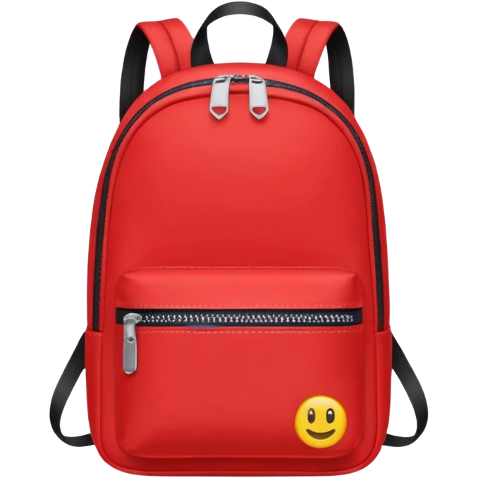 red small backpack emoji