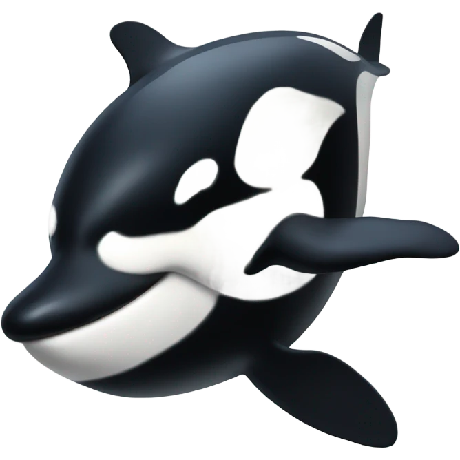 An orca emoji