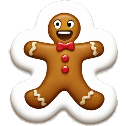 gingerbread man emoji
