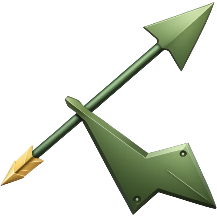 Khaki green arrow emoji