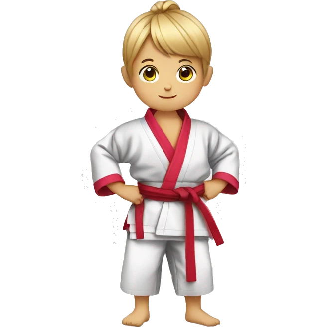 Kids using jiu-jitsu kimono and talking about bullying  emoji