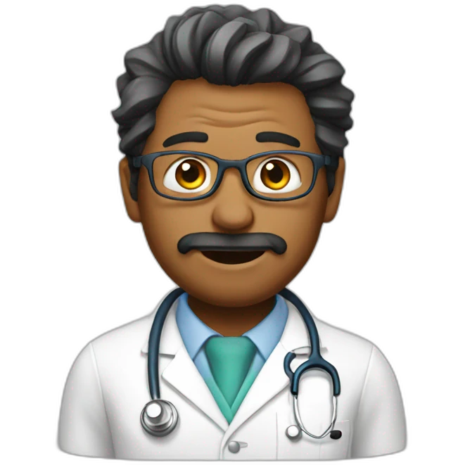 Crazy doctor emoji