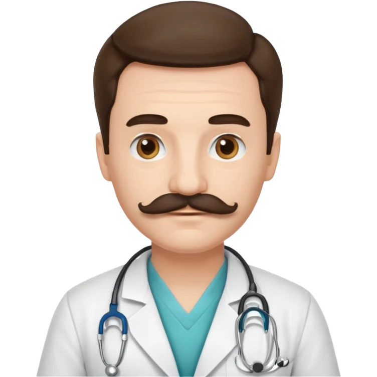 doctor with mustaches emoji