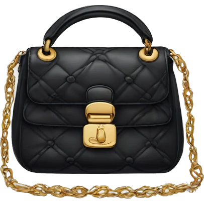 Black dior handbag emoji