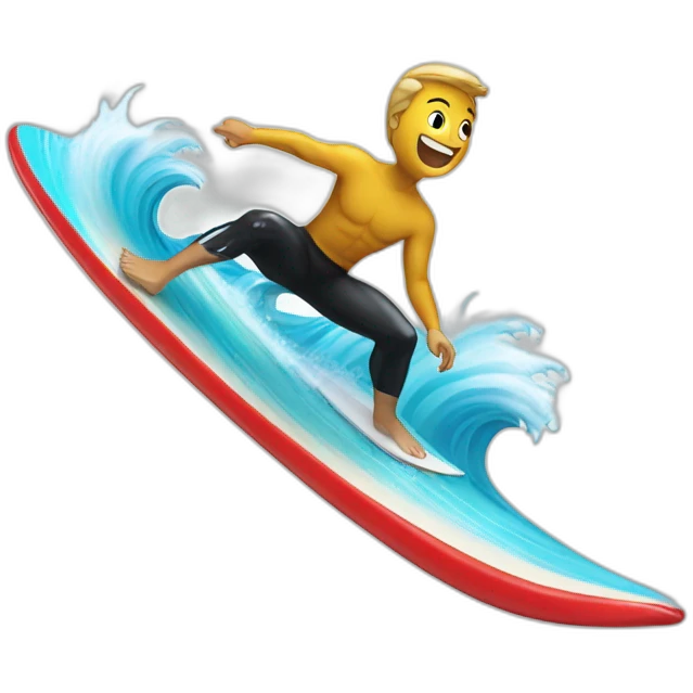 surfing on a wave emoji