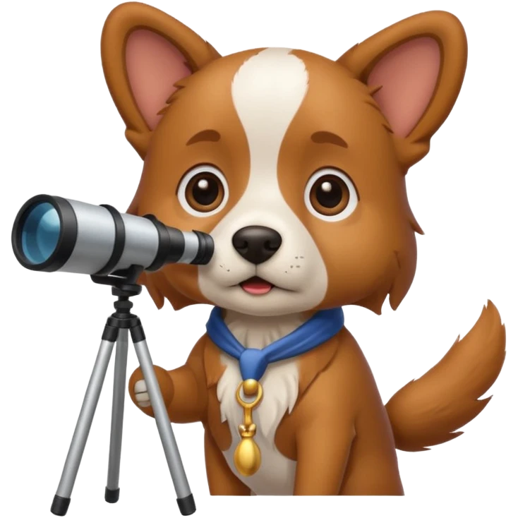 dog with telescope  emoji