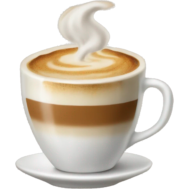 A cup of cappuccino emoji