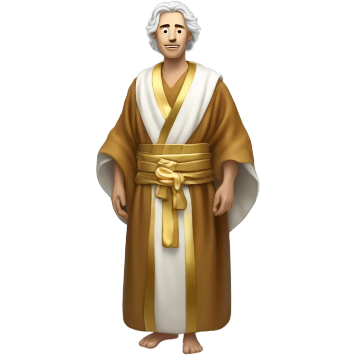 “And standing in the middle of the lampstands was someone like the Son of Man. He was wearing a long robe with a gold sash across his chest. His head and his hair were white like wool, as white as snow. And his eyes were like flames of fire. His feet were like polished bronze refined in a furnace, and his voice thundered like mighty ocean waves.” ‭ emoji