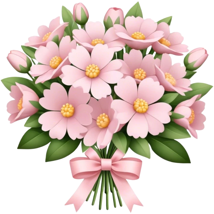 pale pink flower bouquet  emoji
