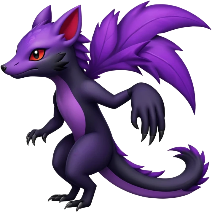 Salandit-Zorua-hybrid (full body) emoji