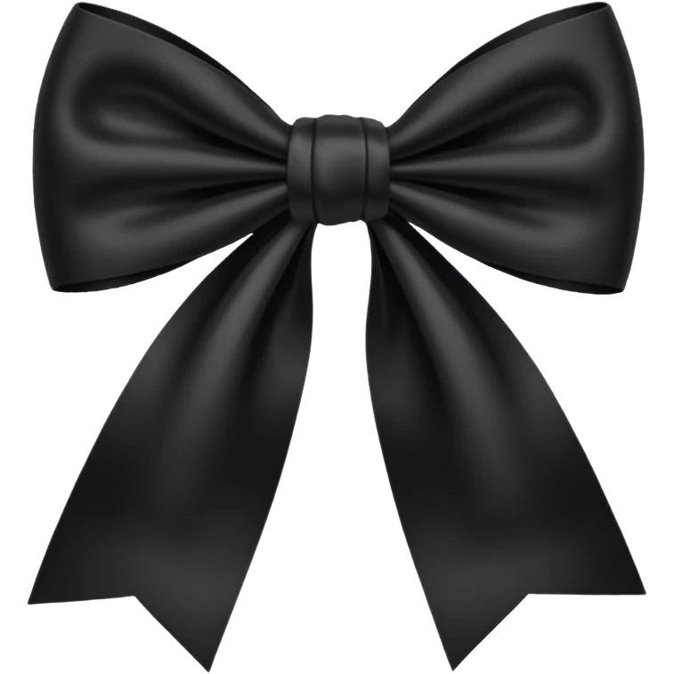Black bow emoji