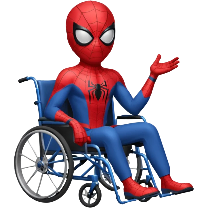 spiderman  on wheelchair  emoji