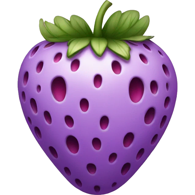 purple strawberry emoji