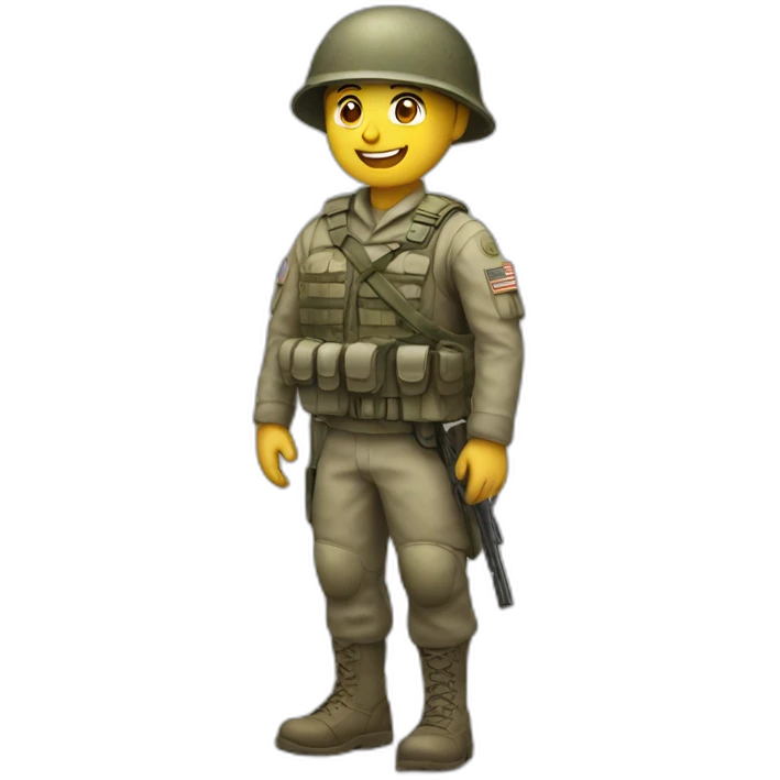 Soldier greeting emoji