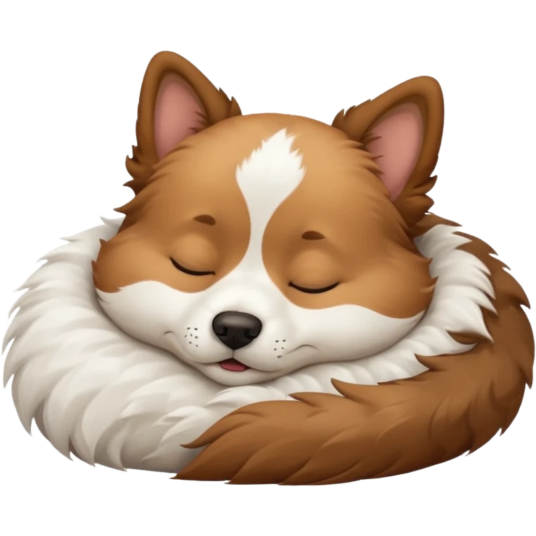 cute doggy sleeping emoji