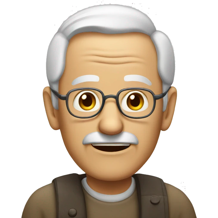 old man talking emoji