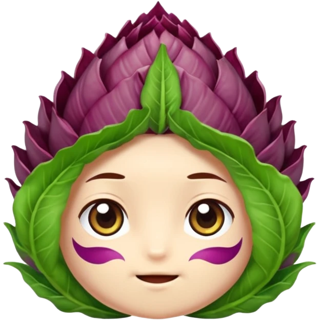 radicchio animato gamer senza persona stile chibi  emoji