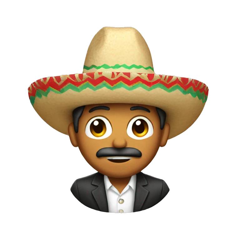 Mexican wearing a sombrero  emoji