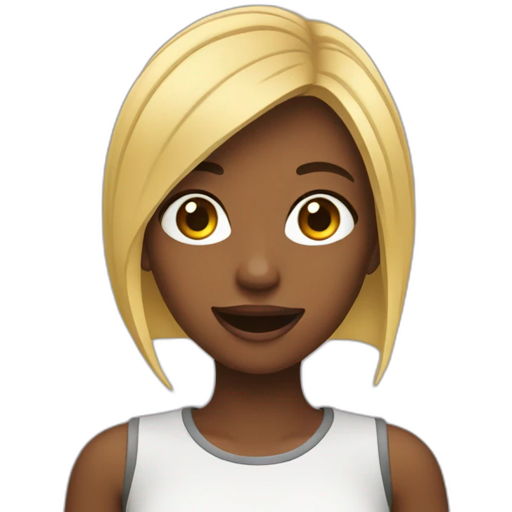 A girl taking selfies emoji