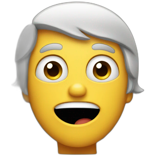One is surprised and points to the left emoji