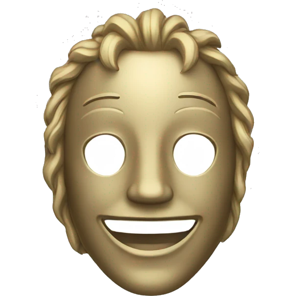 Mask of joy emoji