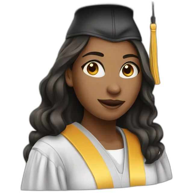 student graduate girl emoji