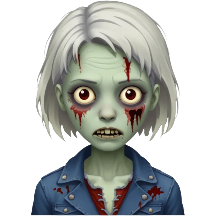 parisian zombie french girl emoji
