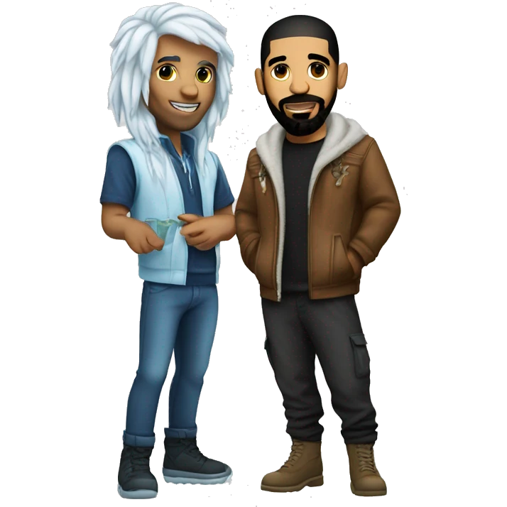 Drake and Ice Spice emoji