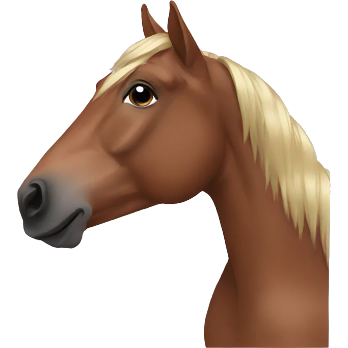 horse with nailpolish emoji