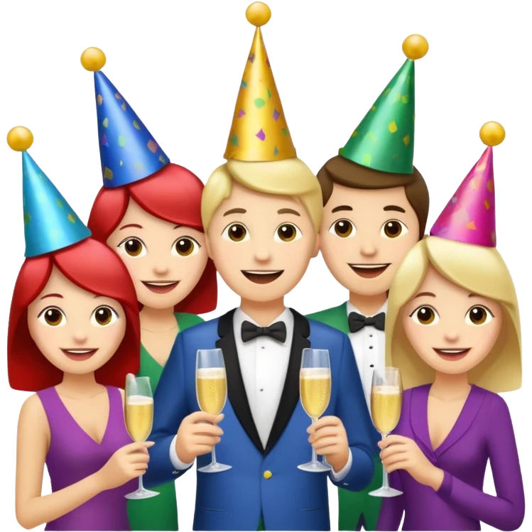 group of people with a check mark emoji