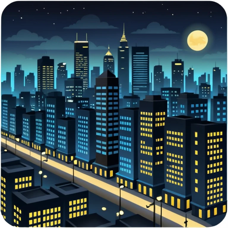 A Nigerian city at night  emoji