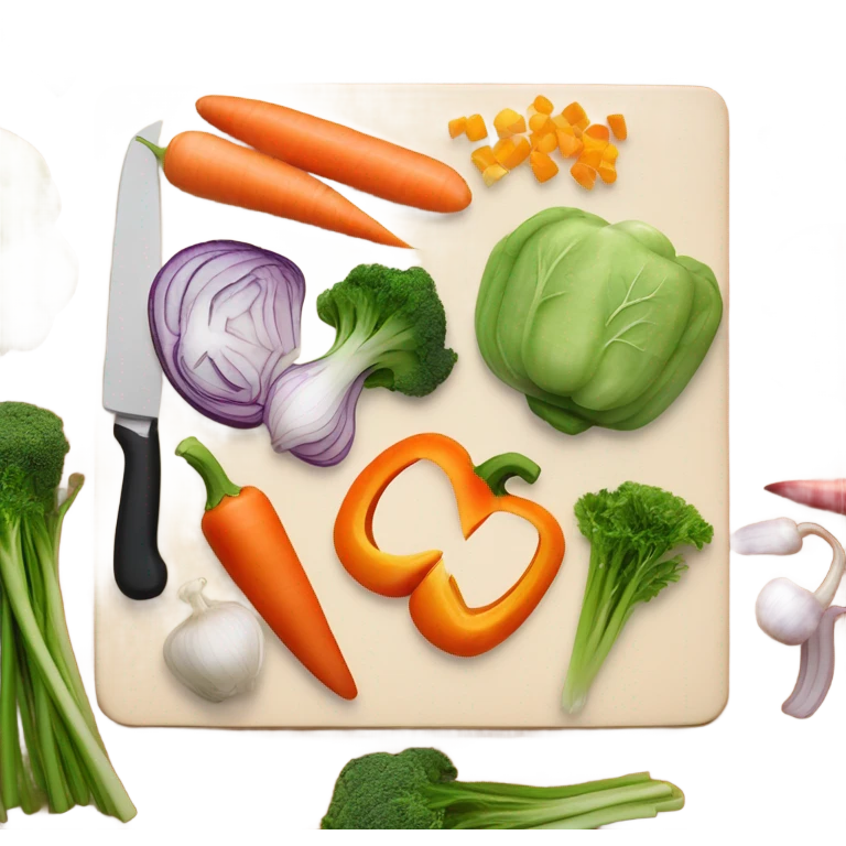 Cooking cut vegetables  emoji