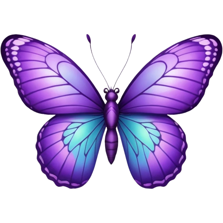 Purple butterfly emoji