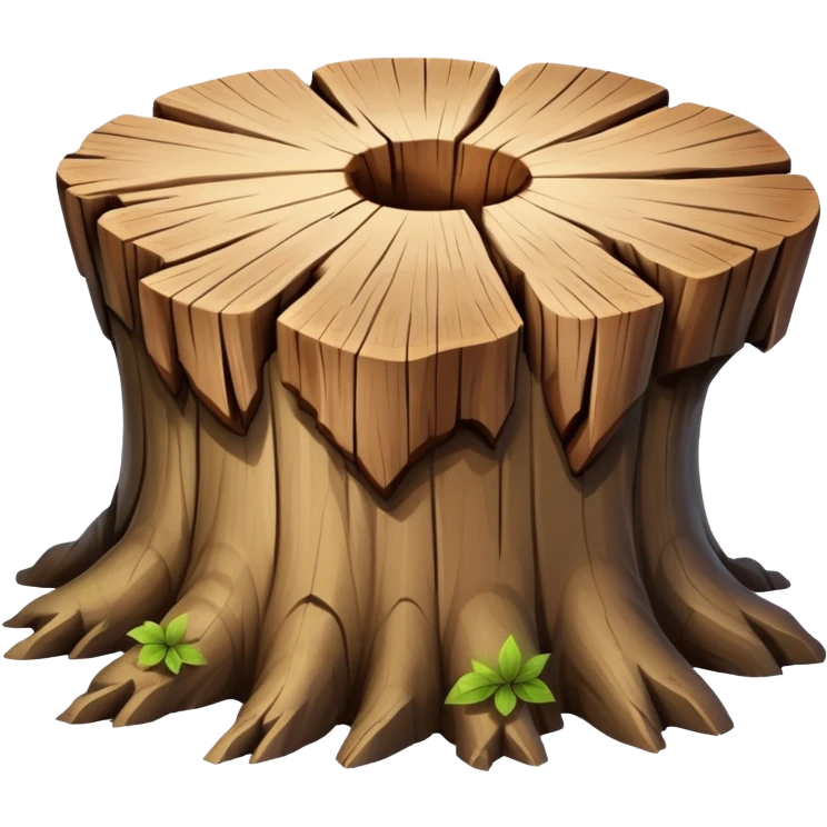 tree stump emoji