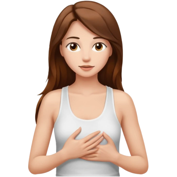 Голая девушка трогают сиськами emoji