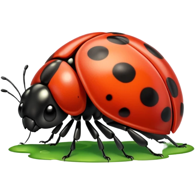  cute GREEN lady bug emoji